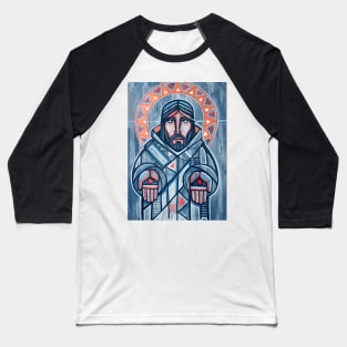 Painting of Jesus Christ with open wounded hands Baseball T-Shirt